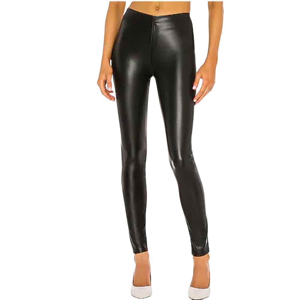 rag & bone Nina Faux Leather Pants Black Pull On Skinny Pants Size XS - Picture 10 of 14